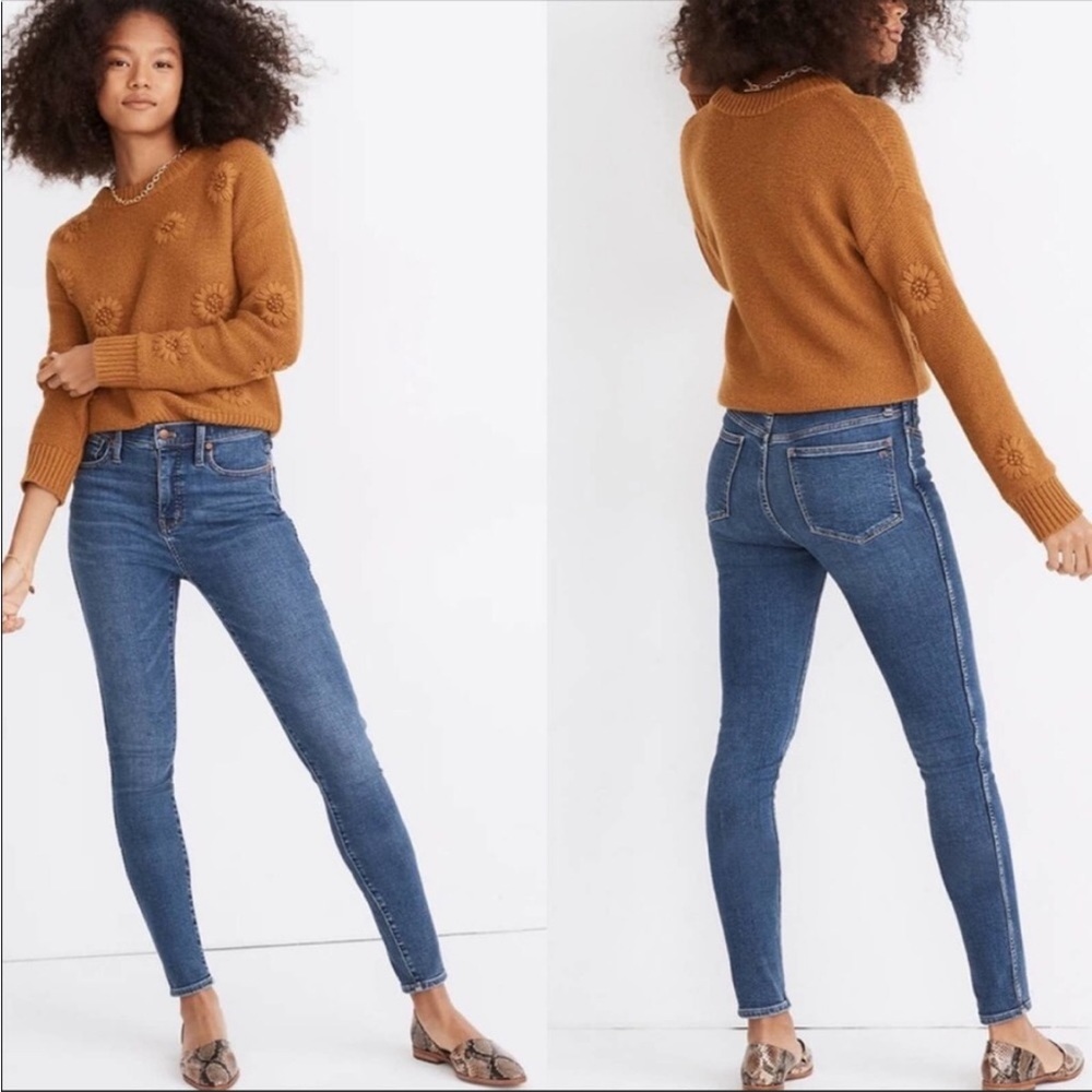Madewell Skinny Skinny Dark wash Jeans Size 29 by 32 - Picture 1 of 11